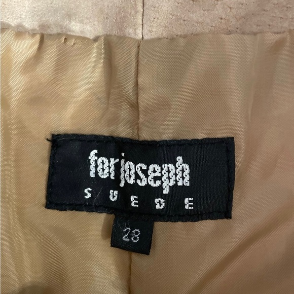 VTG for joseph tan 100 suede midi skirt size 28 boho - Picture 9 of 11